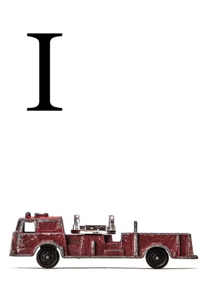 The Letter I: I Fire Engine Letter by Saint and Sailor Studios