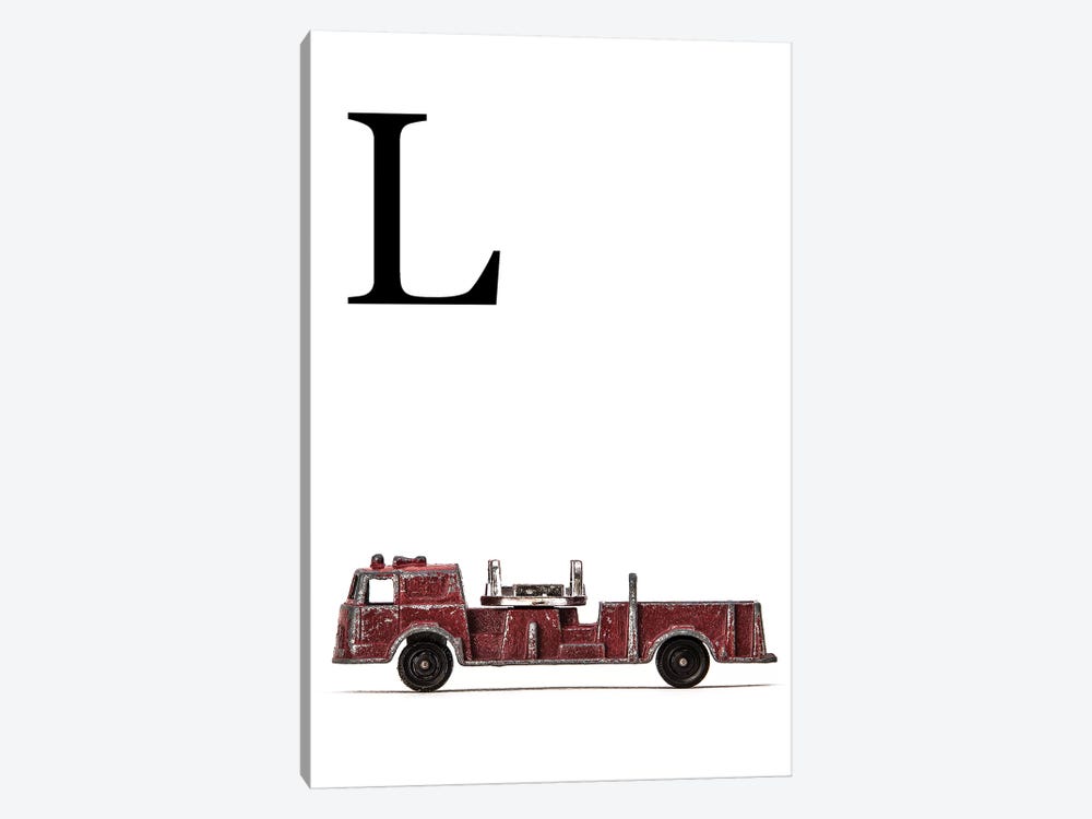 L Fire Engine Letter by Saint and Sailor Studios 1-piece Art Print