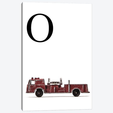 O Fire Engine Letter Canvas Print #SNT127} by Saint and Sailor Studios Art Print