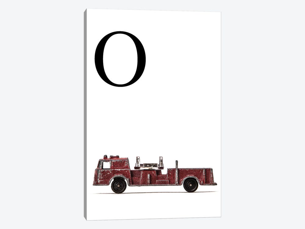 O Fire Engine Letter by Saint and Sailor Studios 1-piece Canvas Wall Art