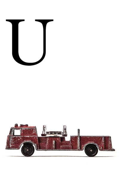 The Letter U: U Fire Engine Letter by Saint and Sailor Studios