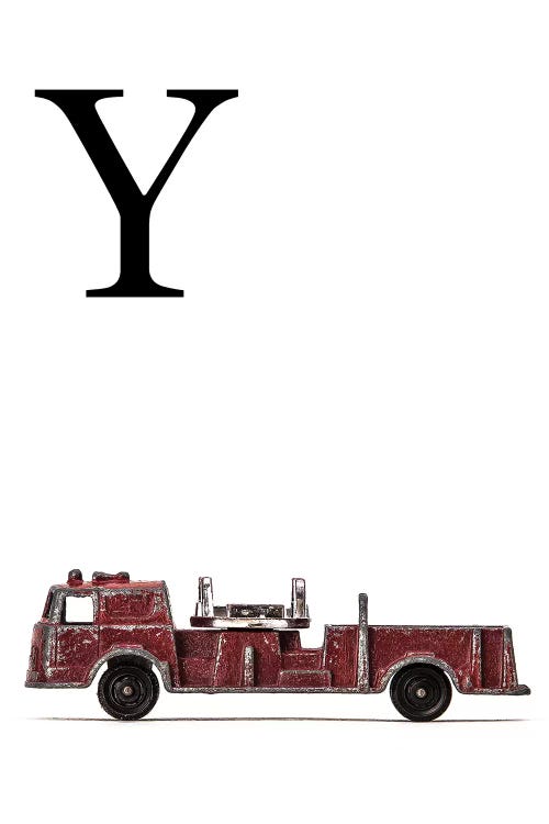 Y Fire Engine Letter by Saint and Sailor Studios wall art