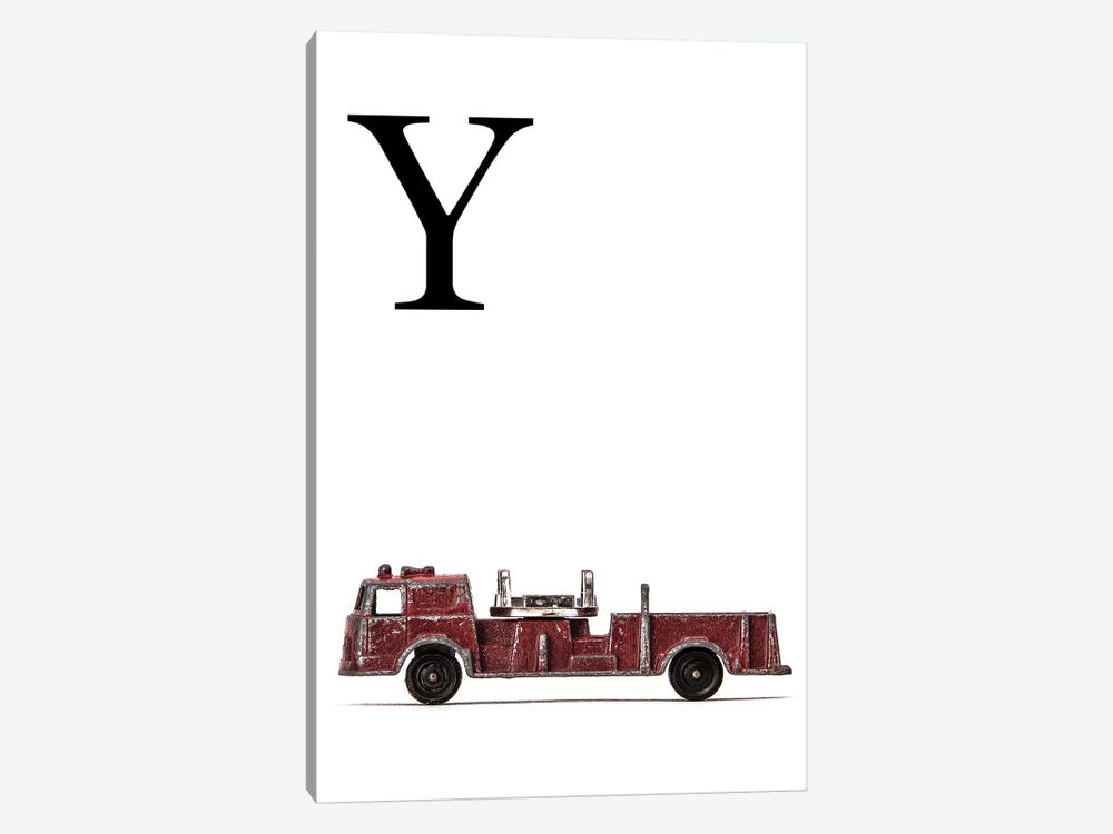 Y Fire Engine Letter by Saint and Sailor Studios 1-piece Canvas Print