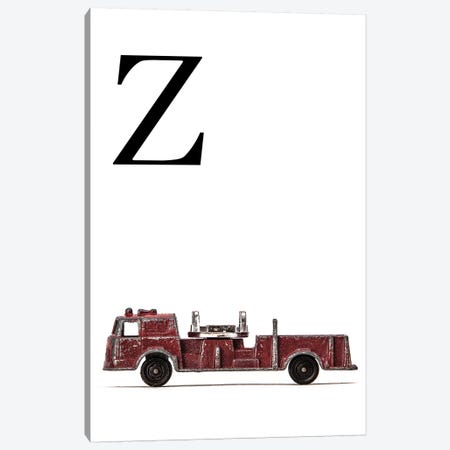 Z Fire Engine Letter Canvas Print #SNT138} by Saint and Sailor Studios Canvas Print