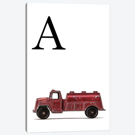 A Water Truck White Letter Canvas Print #SNT165} by Saint and Sailor Studios Art Print