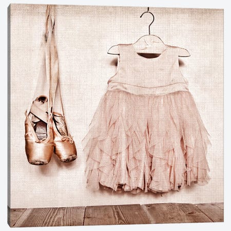Baby Girl Dress And Ballet Slippers Canvas Print #SNT16} by Saint and Sailor Studios Canvas Art
