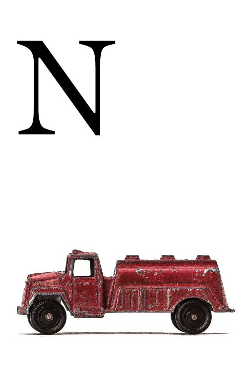 N Water Truck White Letter