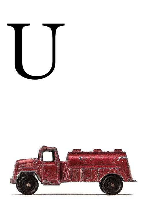 U Water Truck White Letter