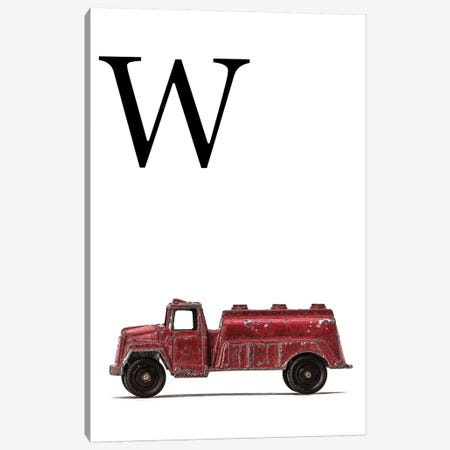 W Water Truck White Letter Canvas Print #SNT187} by Saint and Sailor Studios Canvas Art Print