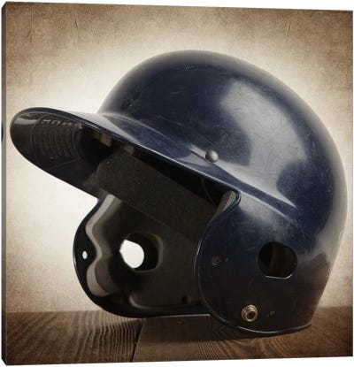 Baseball helmet Canvas Art Print - Sports Lover