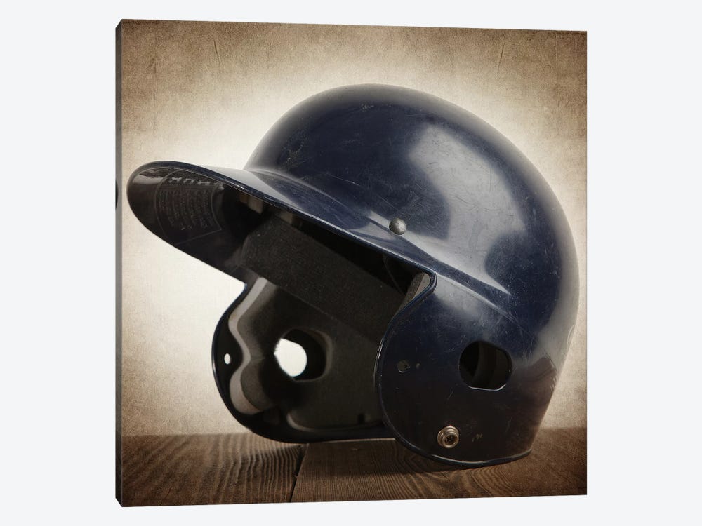 Baseball helmet by Saint and Sailor Studios 1-piece Canvas Artwork
