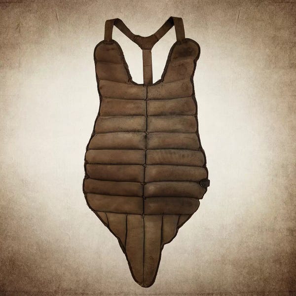 Kids Sports Art: Catchers Chestguard by Saint and Sailor Studios