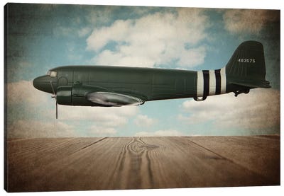 Douglas DC-3 Canvas Art Print - Airplane Art