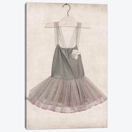 Grey Tutu Ballerina Dress Canvas Print #SNT54} by Saint and Sailor Studios Canvas Artwork