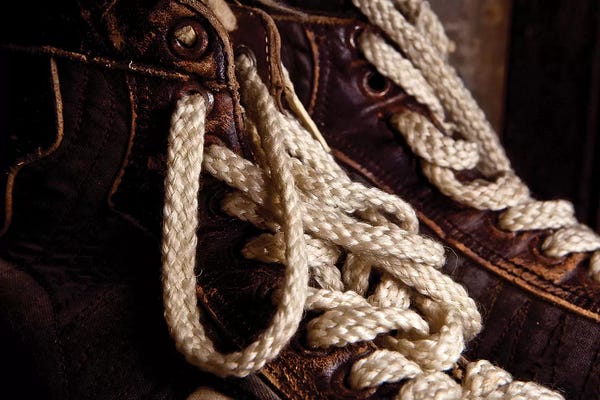 Kids Sports Art: Hockey Skate Laces by Saint and Sailor Studios