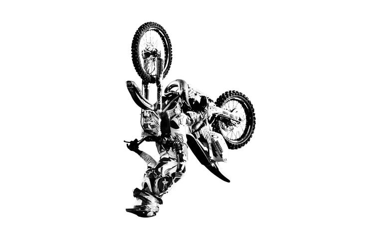 Motocross Flip White by Saint and Sailor Studios wall art