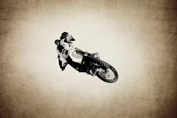 Kids Transportation Art: Motocross Vintage by Saint and Sailor Studios