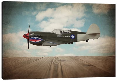 P40 Mustang Canvas Art Print - Air Force Art