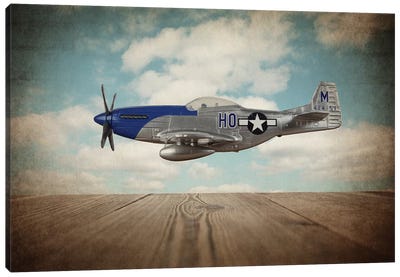 P51 Mustang Canvas Art Print - Air Force