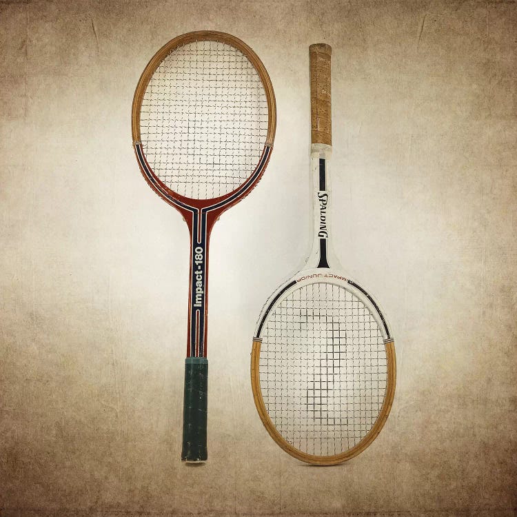 Tennis Rackets Vintage by Saint and Sailor Studios wall art