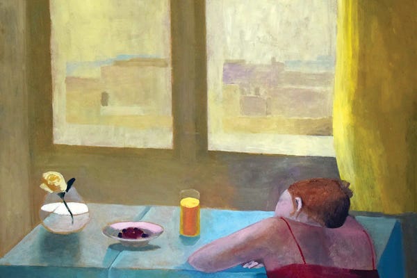 Vicarious Glimpses: Interior With City View by Susana Mata