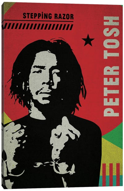 Peter Tosh Canvas Art Print - Reggae Art