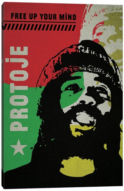 Protoje Canvas Art Print - Reggae Art