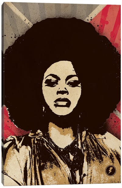 Jill Scott Canvas Art Print - R&B & Soul Music Art