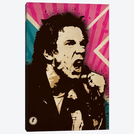 Johnny Rotten Sex Pistols Punk Canvas Print #SNV132} by Supanova Canvas Art