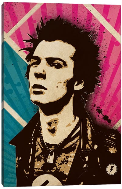 Sid Vicious Sex Pistols Punk Canvas Art Print - Supanova