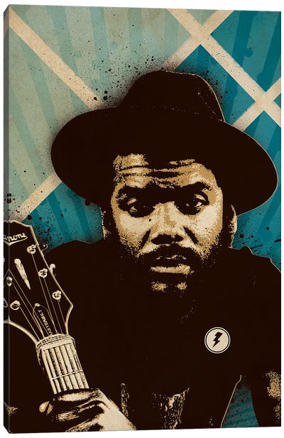 Gary Clark Jr. Blues Canvas Art Print - Blues Music