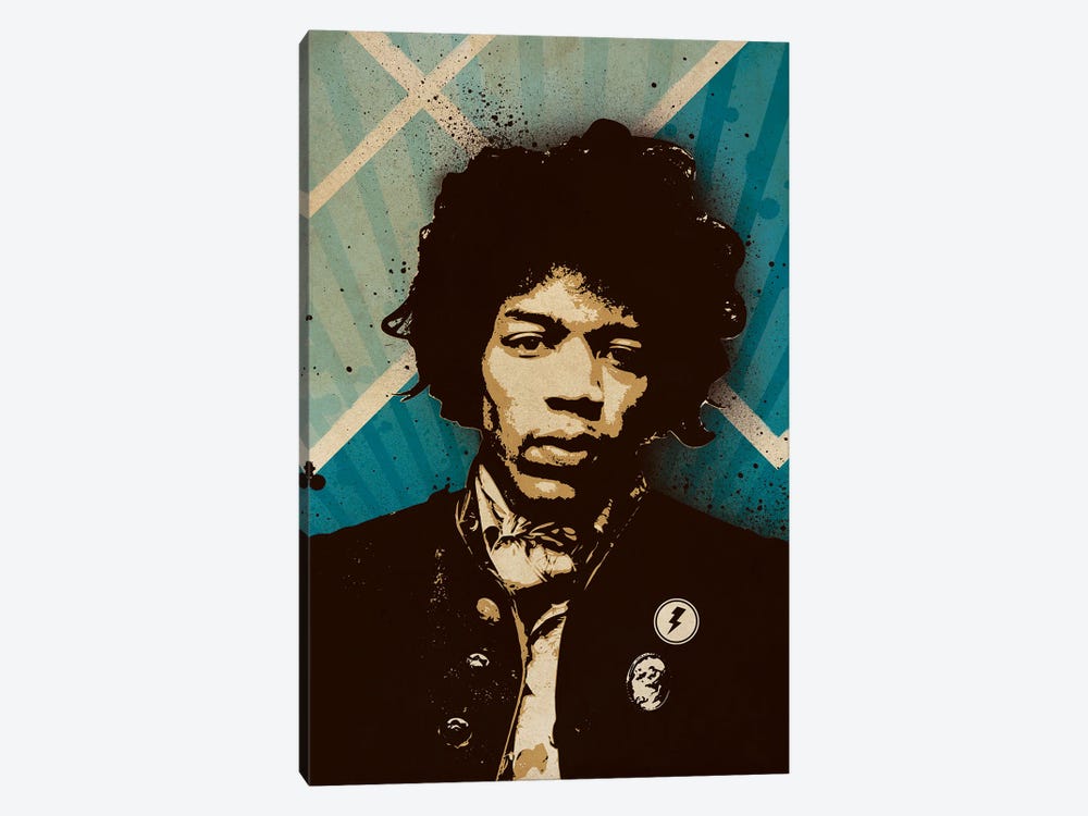 Jimi Hendrix Blues by Supanova 1-piece Canvas Print