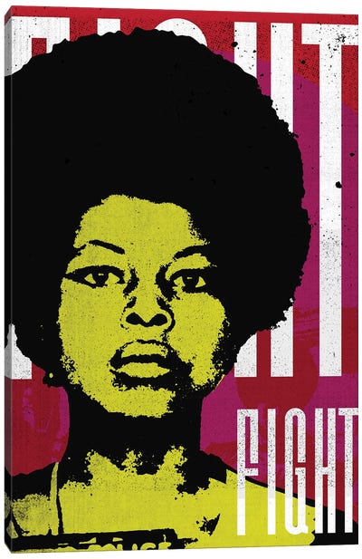 Assata Shakur Black Panther Political Canvas Art Print - Black Lives Matter Art