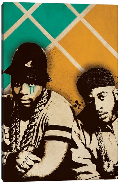 Eric B & Rakim Canvas Art Print - Rap & Hip-Hop Art