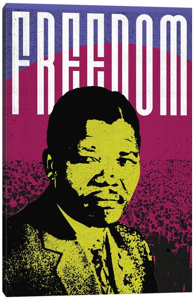 Nelson Mandela Civil Rights Political Canvas Art Print - Nelson Mandela