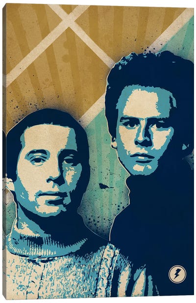 Simon And Garfunkel Folk Canvas Art Print - Simon & Garfunkel
