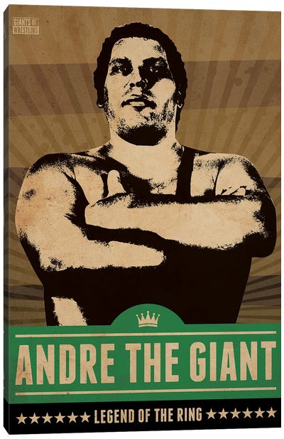 Andre The Giant Canvas Art Print - Limited Edition Sports Art