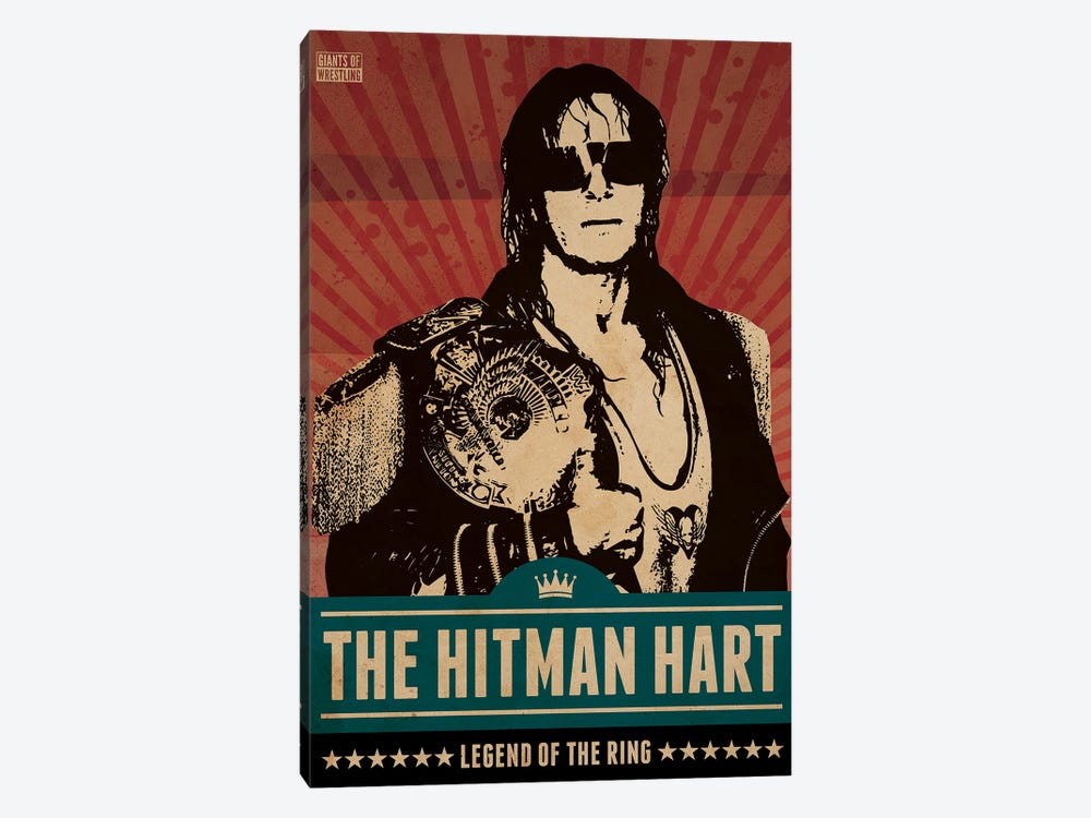 Bret The Hitman Hart by Supanova 1-piece Canvas Artwork