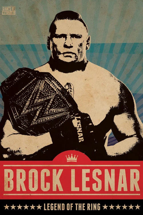 Brock Lesnar by Supanova wall art