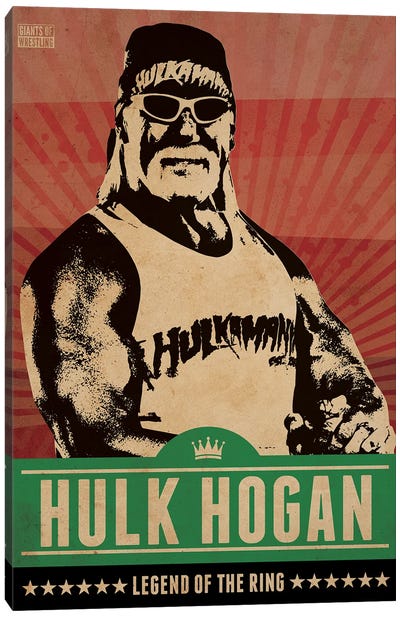 Hulk Hogan Canvas Art Print - Limited Edition Sports Art