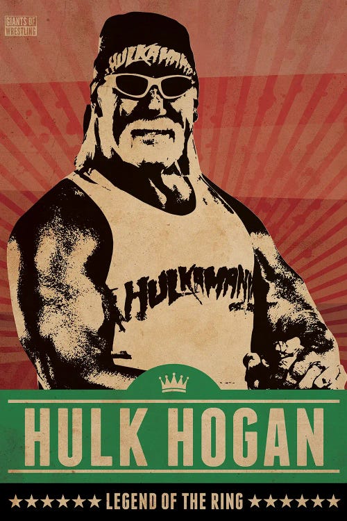 Hulk Hogan by Supanova wall art