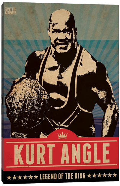 Kurt Angle Canvas Art Print - Limited Edition Sports Art