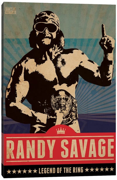 Randy Macho Man Savage Canvas Art Print - Gym Art