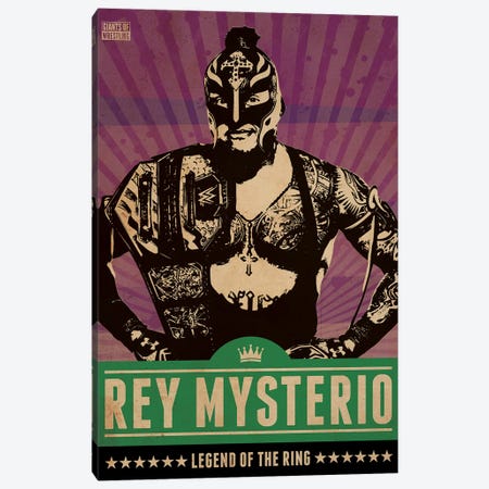 Rey Mysterio Canvas Print #SNV181} by Supanova Art Print