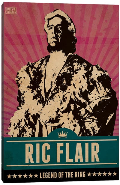 Ric Flair Canvas Art Print - Limited Edition Sports Art