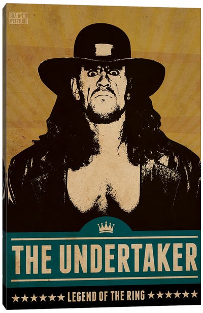 The Undertaker Canvas Art Print - Limited Edition Sports Art
