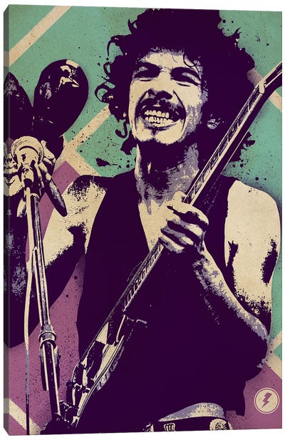 Carlos Santana Music Canvas Art Print - Supanova