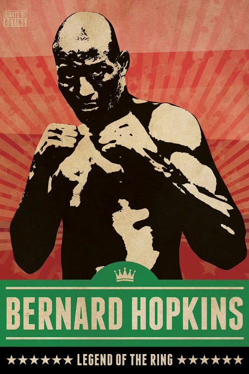 Bernard Hopkins Boxing by Supanova wall art