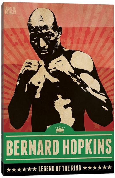 Bernard Hopkins Boxing Canvas Art Print - Boxing Art
