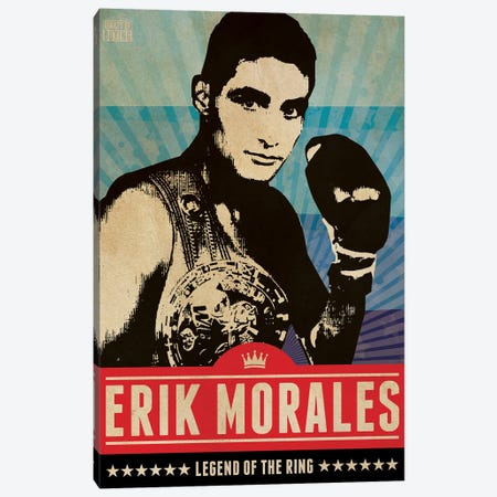 Erik Morales Boxing Canvas Print #SNV194} by Supanova Canvas Art Print